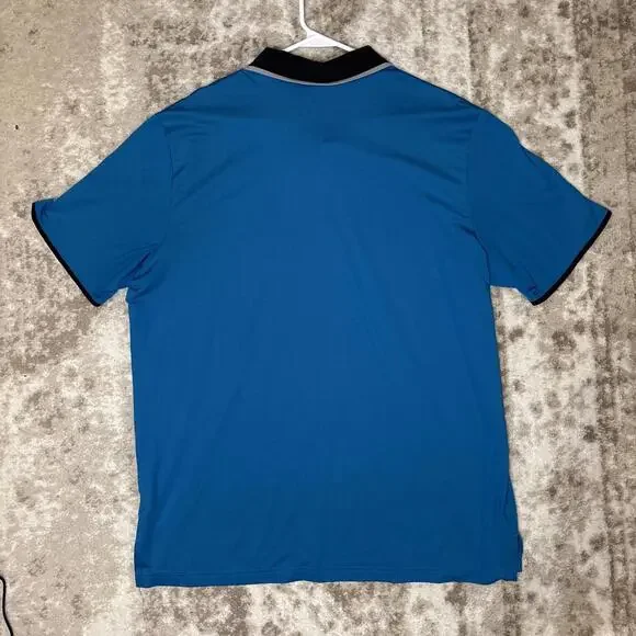 Adidas Polo Men’s Climacool Size XL Blue Comfort Stretch Sport - Picture 5 of 5